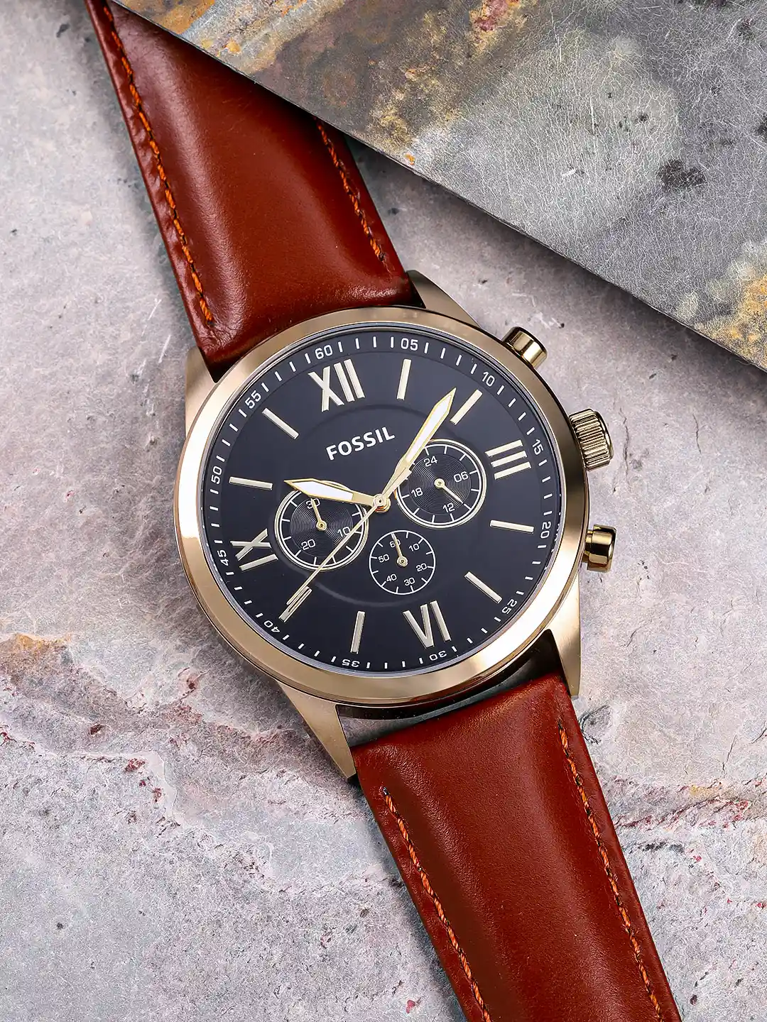 Fossil Men's 48mm Watches Fossil BQ2407 Flynn Chronograph