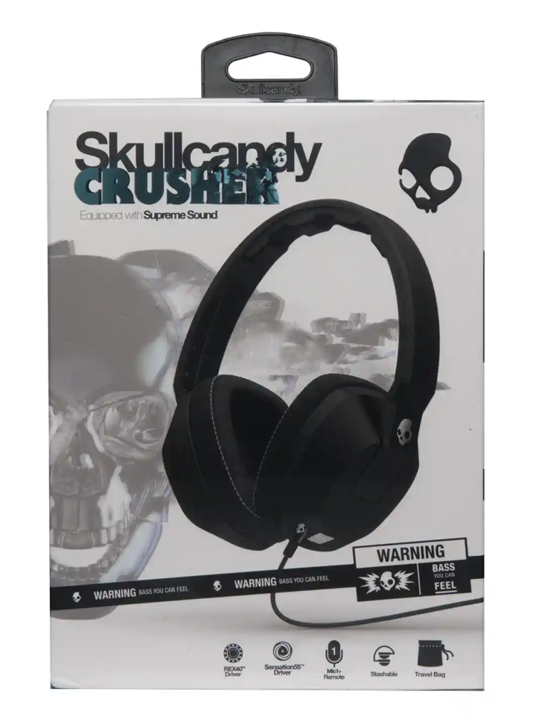 Buy Skullcandy Black Crusher Headphones with Mic - Headphones for