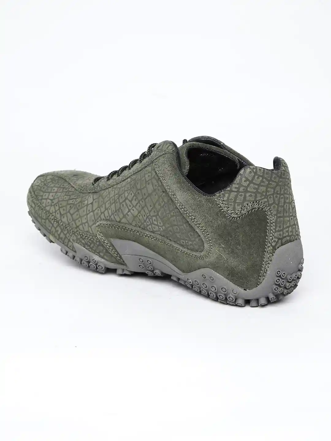 Buy Woodland ProPlanet Men Olive Green Leather Casual Shoes