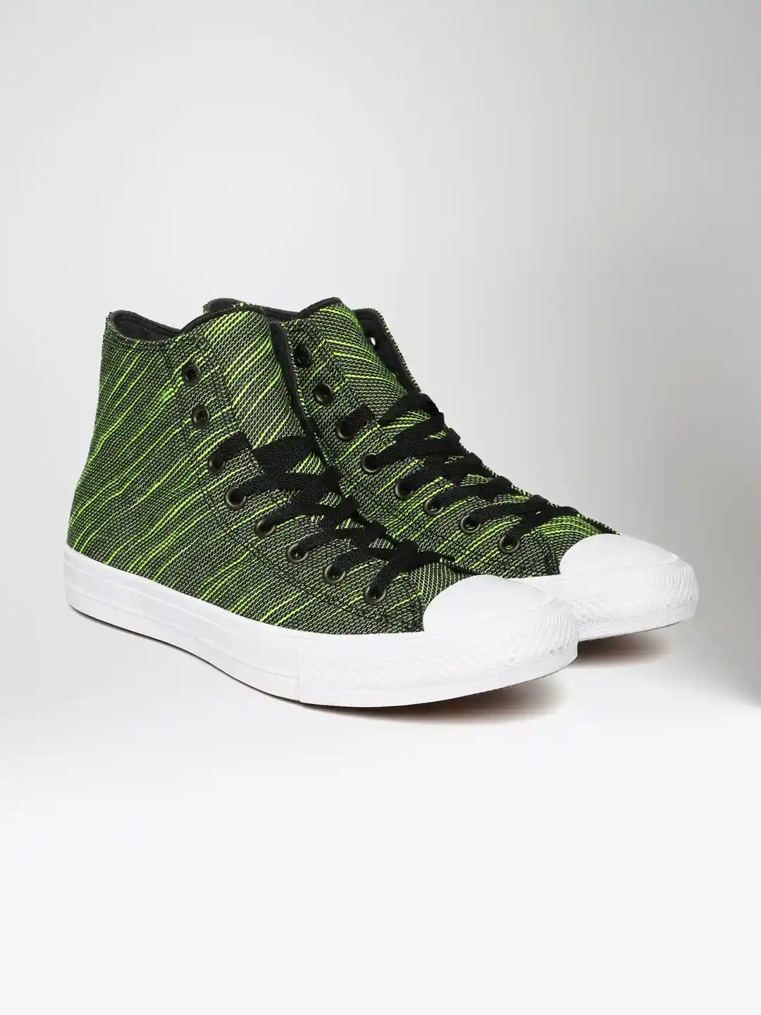 Buy Converse Unisex Green Black Chuck Taylor High-Top Sneakers