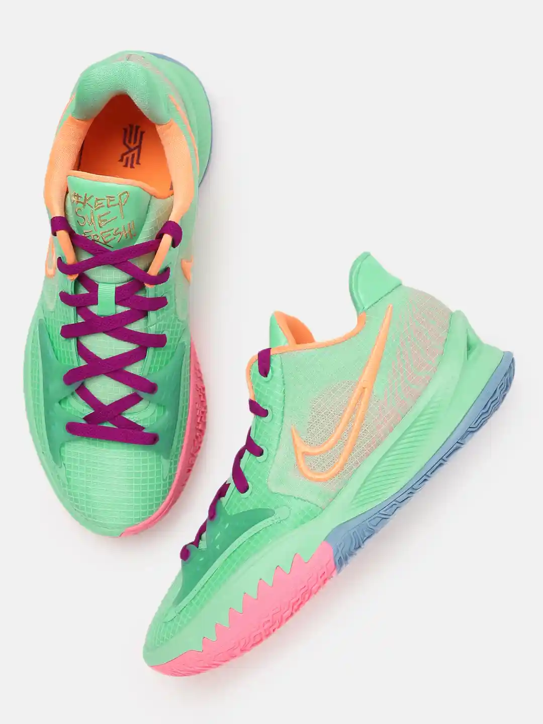 Buy Nike Unisex Green Synthetic KYRIE LOW EP Basketball Shoes