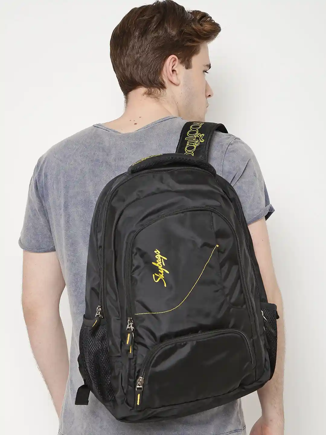 Buy Skybags Unisex Black Footloose Gizmo Laptop Backpack