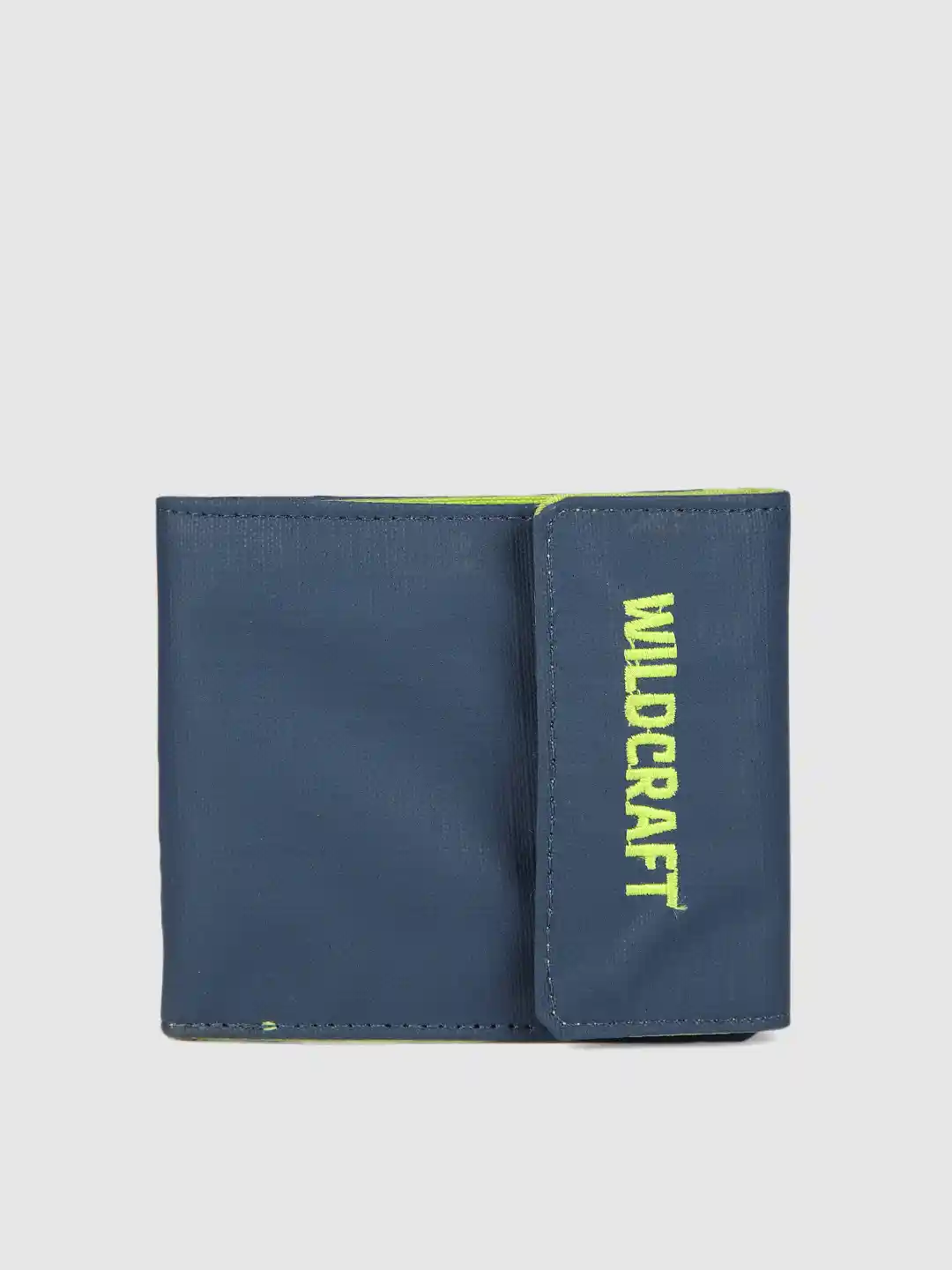 Buy Wildcraft Unisex Navy Blue Textured Wrap Three Fold Wallet