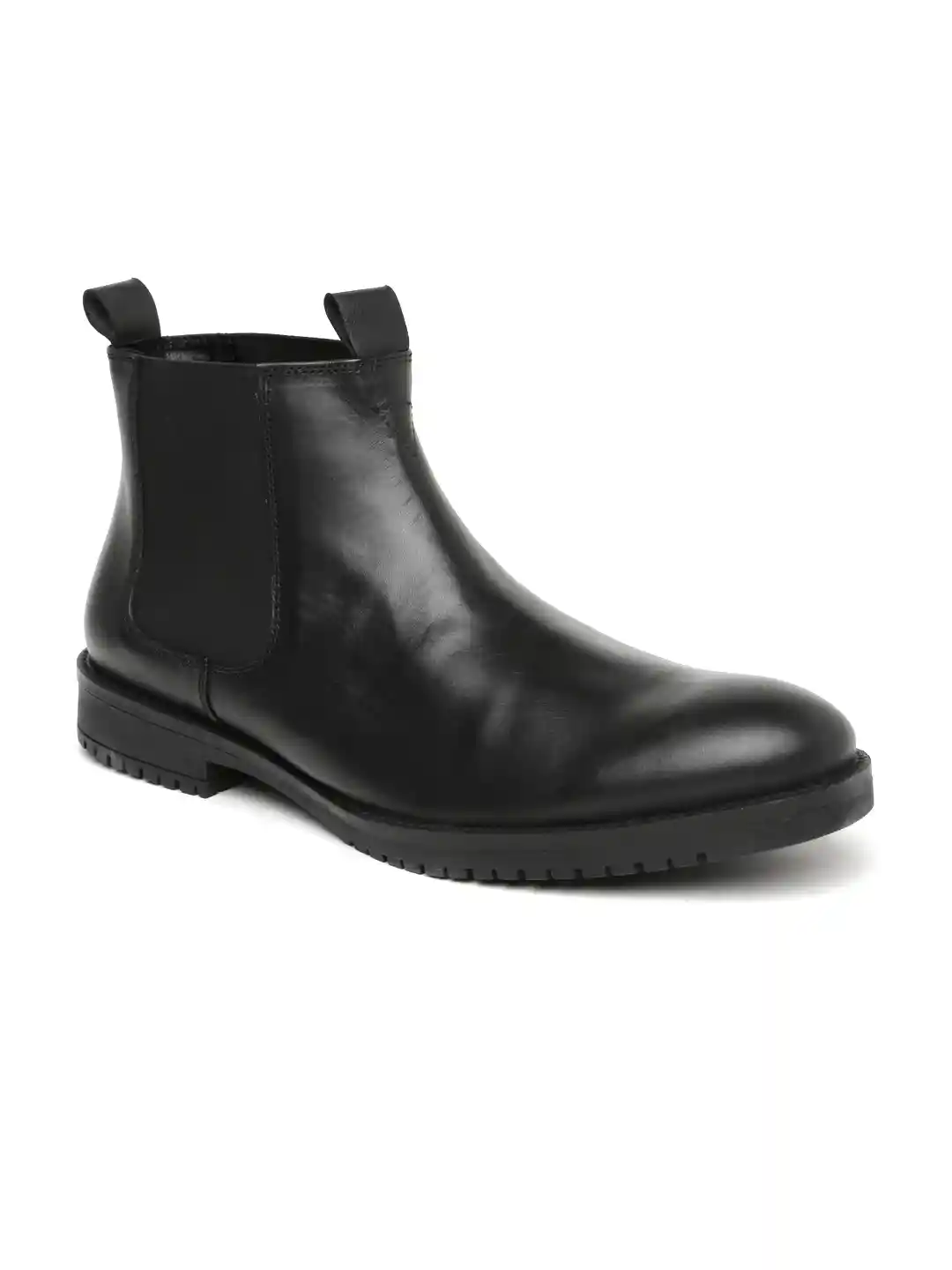 Buy Bata Men Black Leather Chelsea Boots Boots for Men 1387618 - Main Image