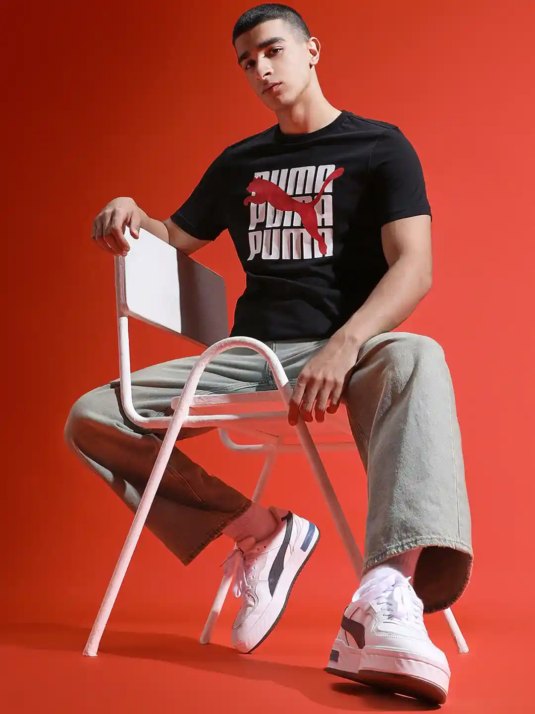 Buy Puma Graphic Men Slim Fit T-Shirt Tshirts for Men 13887524