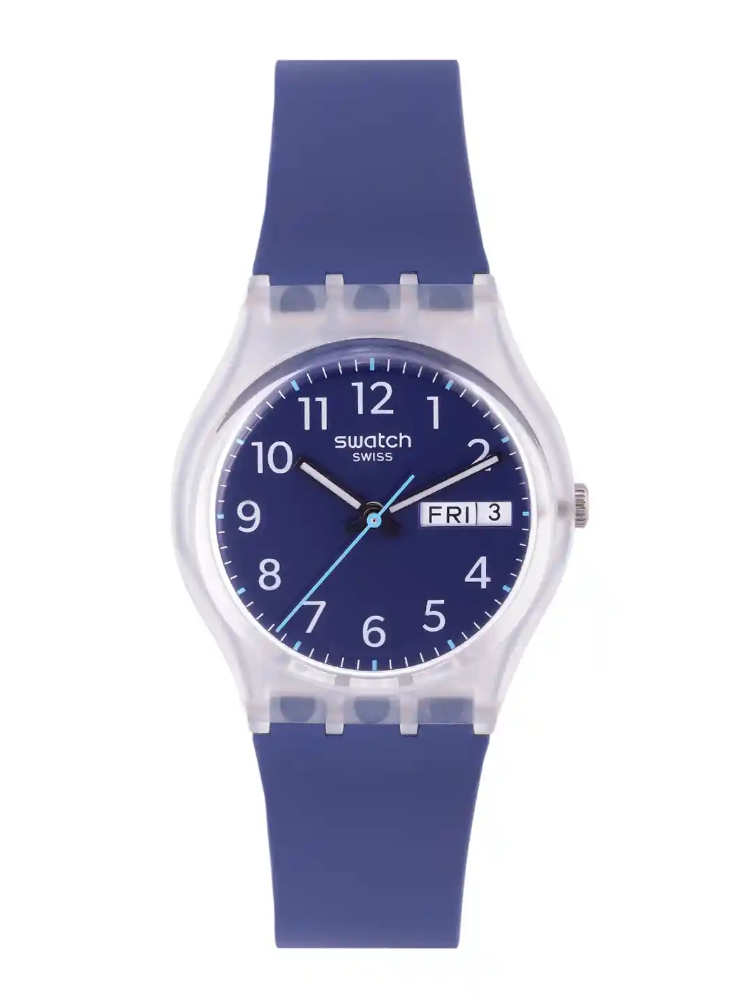 Buy Swatch Unisex Blue Shock-Resistant Water Resistant Analogue