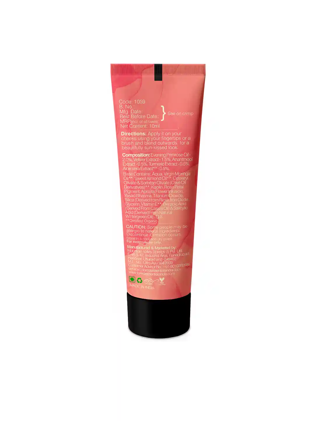 Buy Forest Essentials Noor Nikhaar Cheek Tint 10ml - Gulaabi