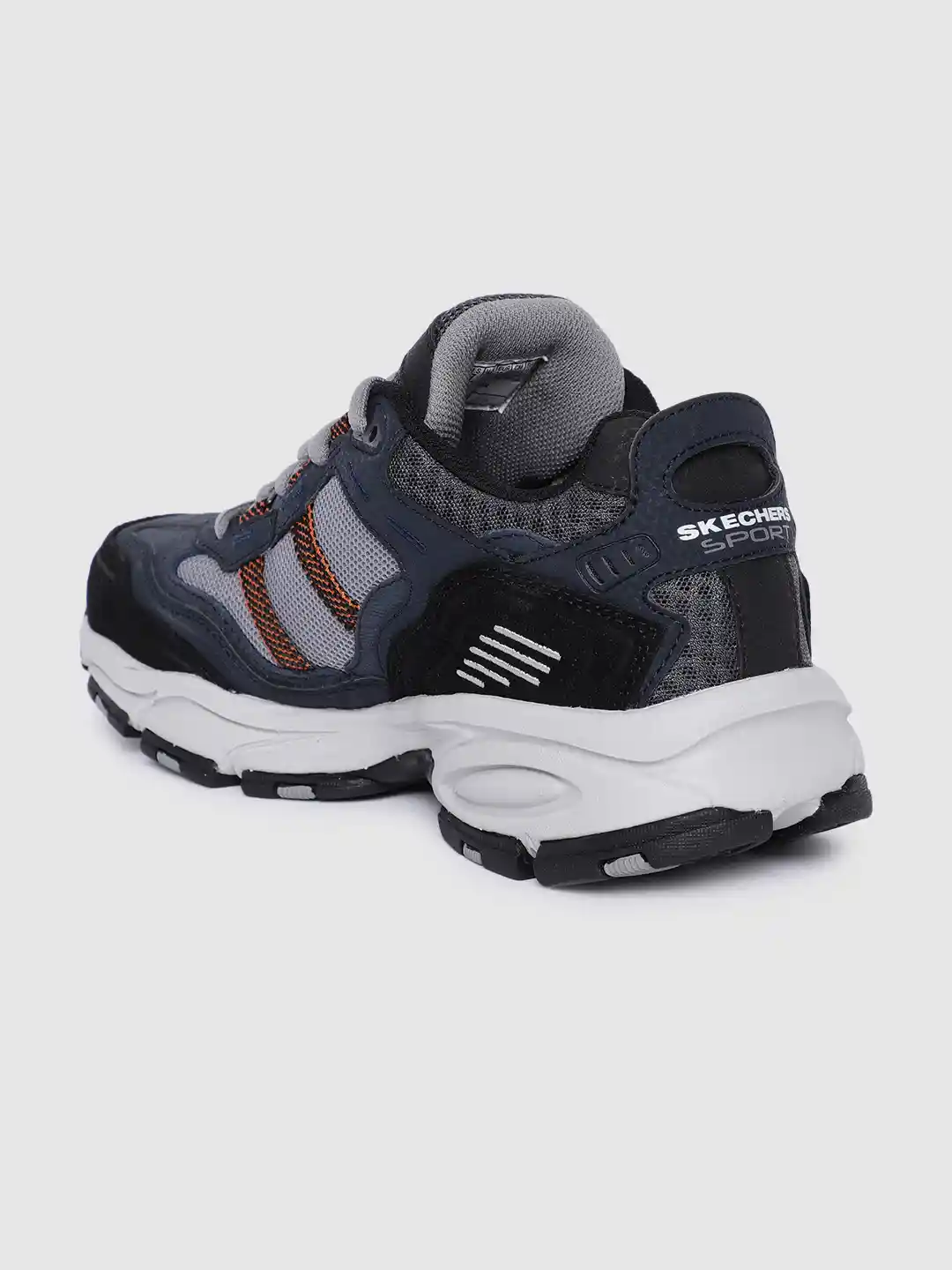 Buy Skechers Men Navy Blue VIGOR NANOBET Leather Sneakers