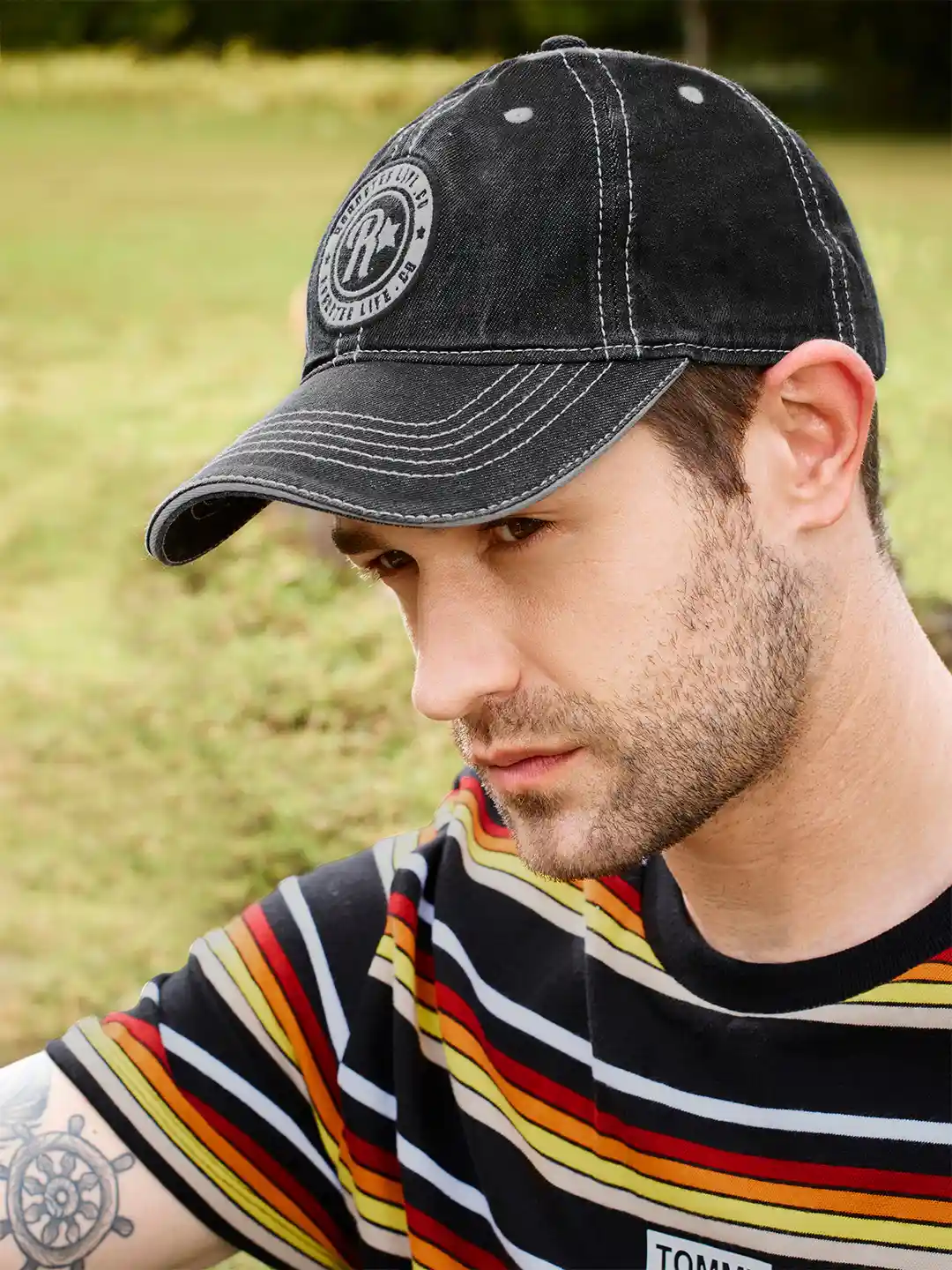 Buy RDSTR Men Black Washed Denim Cap Caps for Men 1398993 Myntra