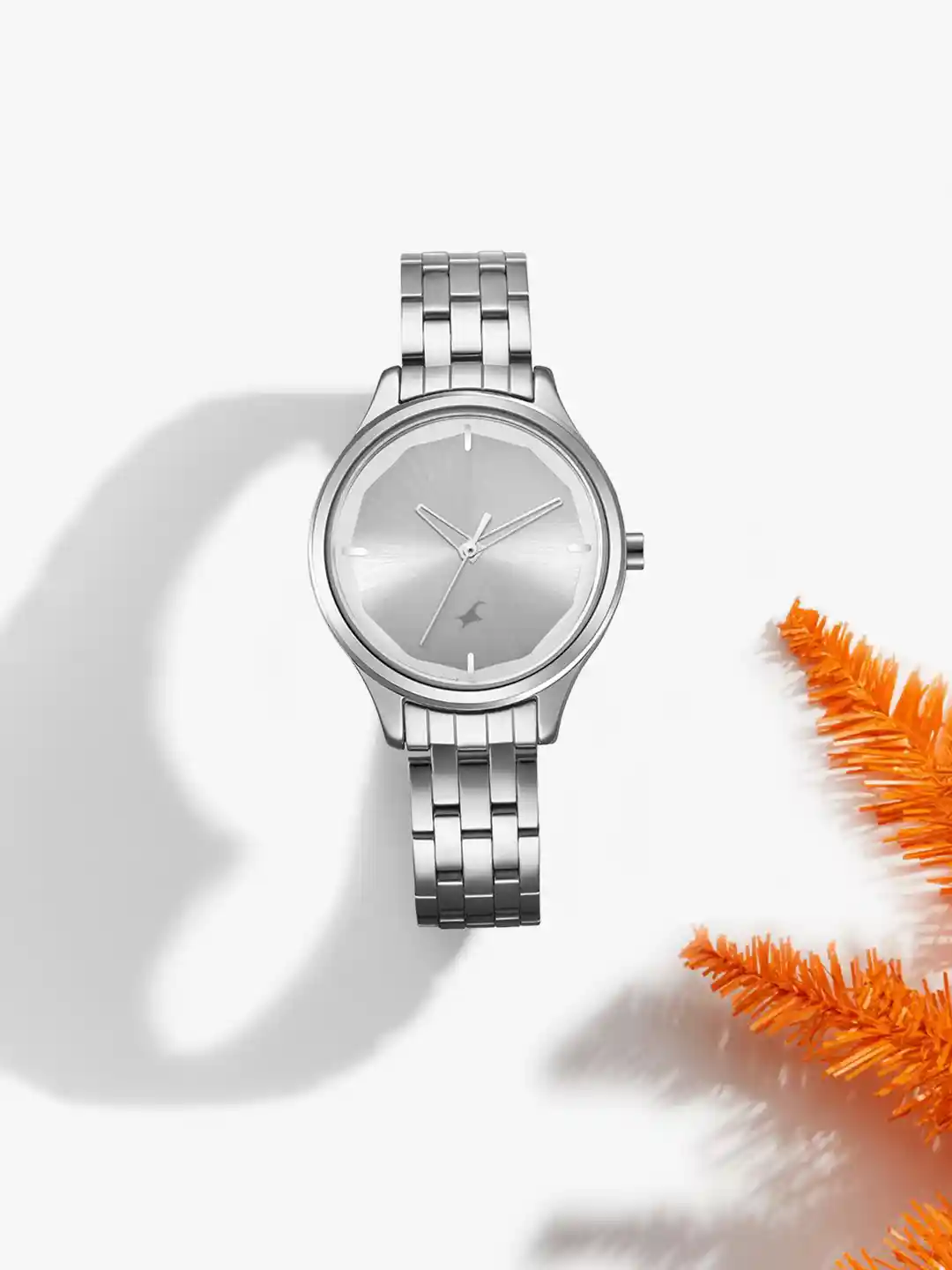 Fastrack Silver Fastrack Chain Watch For Ladies Buy Fastrack - Main Image