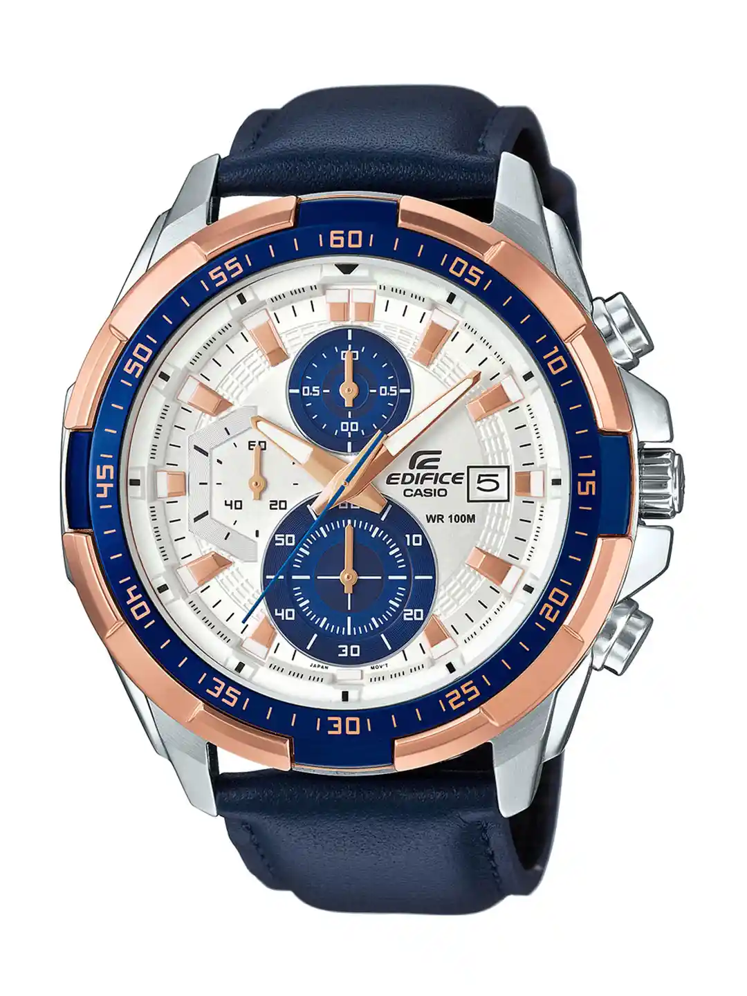 Buy CASIO Men EDifice EFR-539L-7CVUDF White Analog Dial Brown