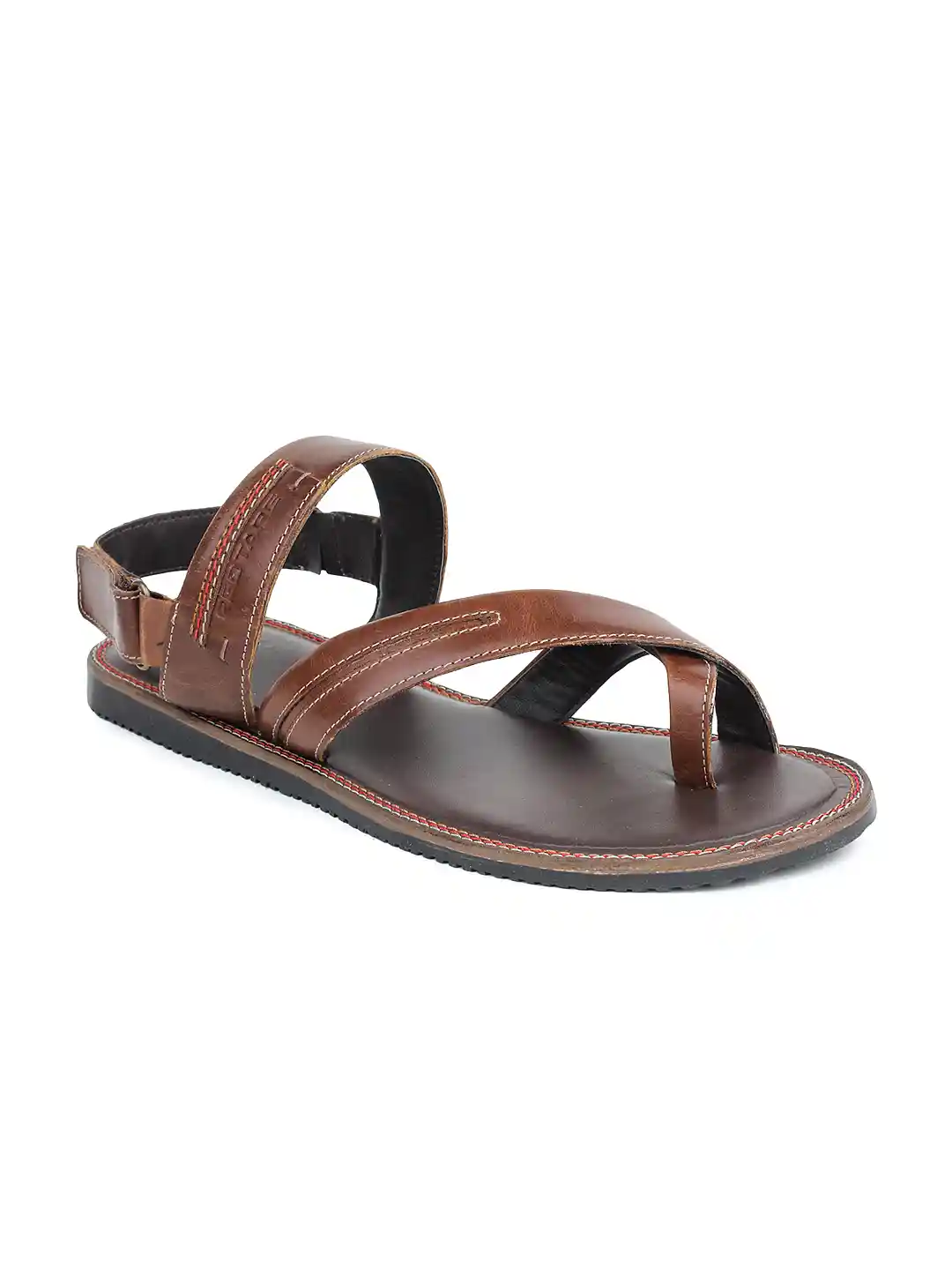 Buy Red Tape Men Brown Leather Sandals Sandals for Men 1409651 - Main Image