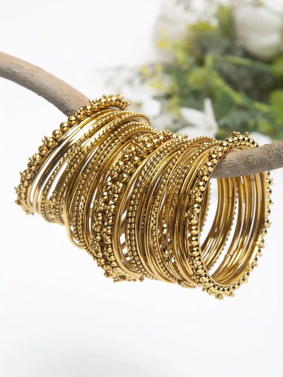 Buy YouBella Set Of 40 Gold-Toned Bangles Bangle for Women