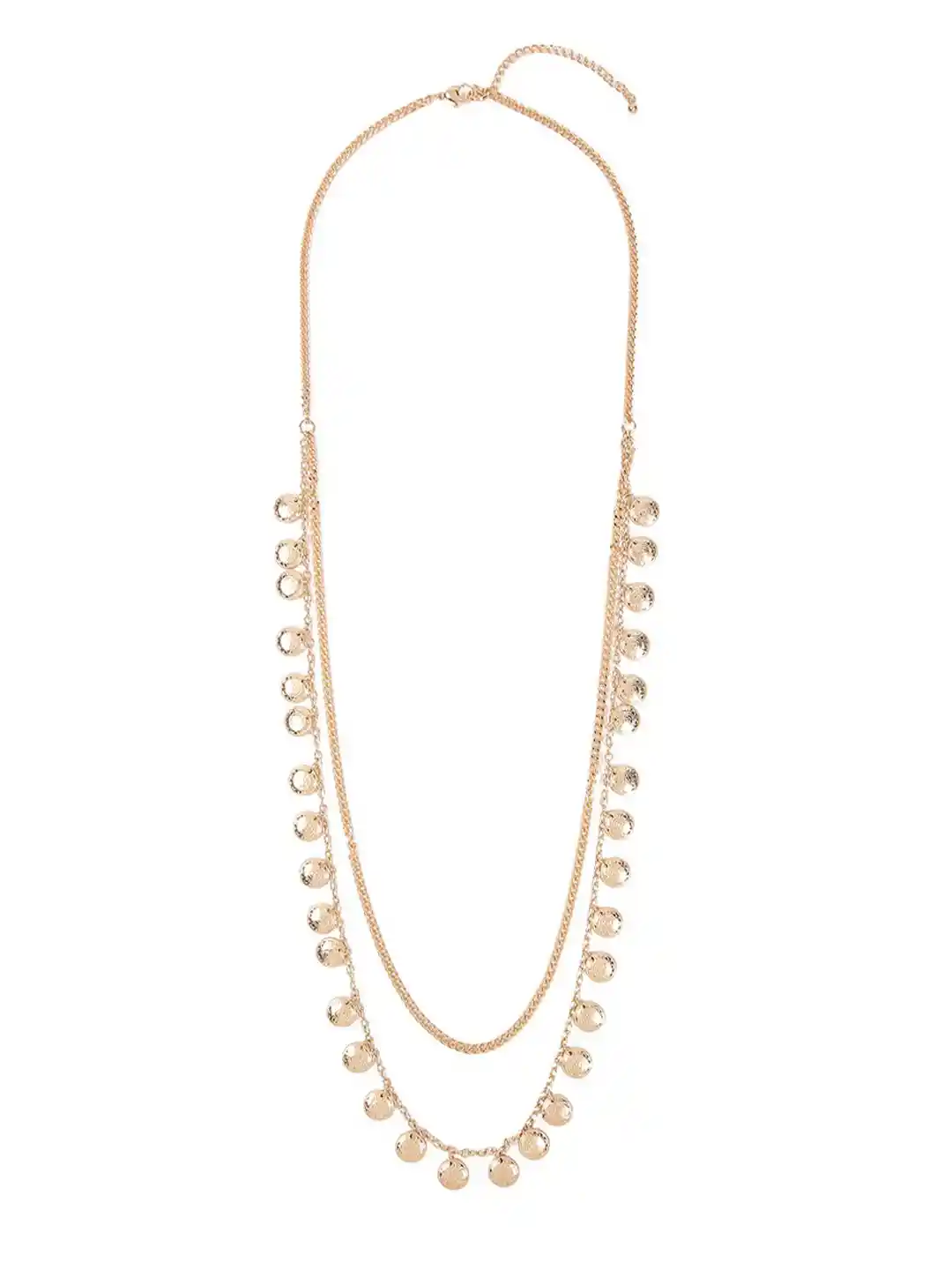 Buy FOREVER 21 Gold-Toned Metal Layered Necklace Necklace and