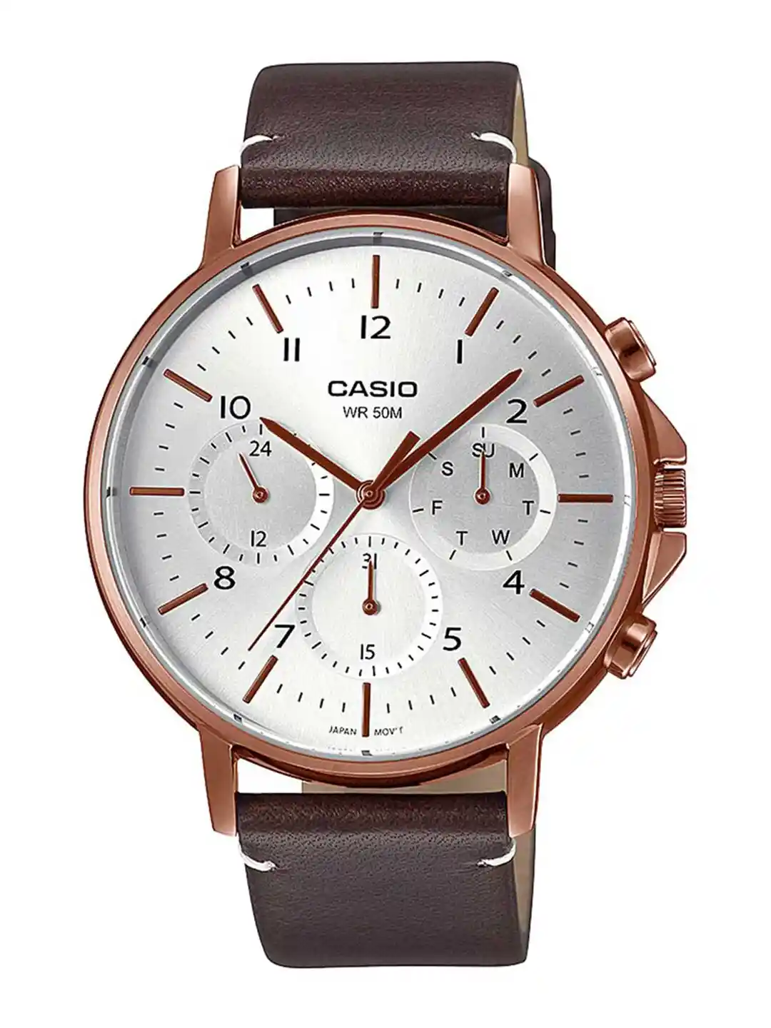 Buy CASIO Men Silver-Toned Analogue Watch A1850 MTP-E321RL-5AVDF
