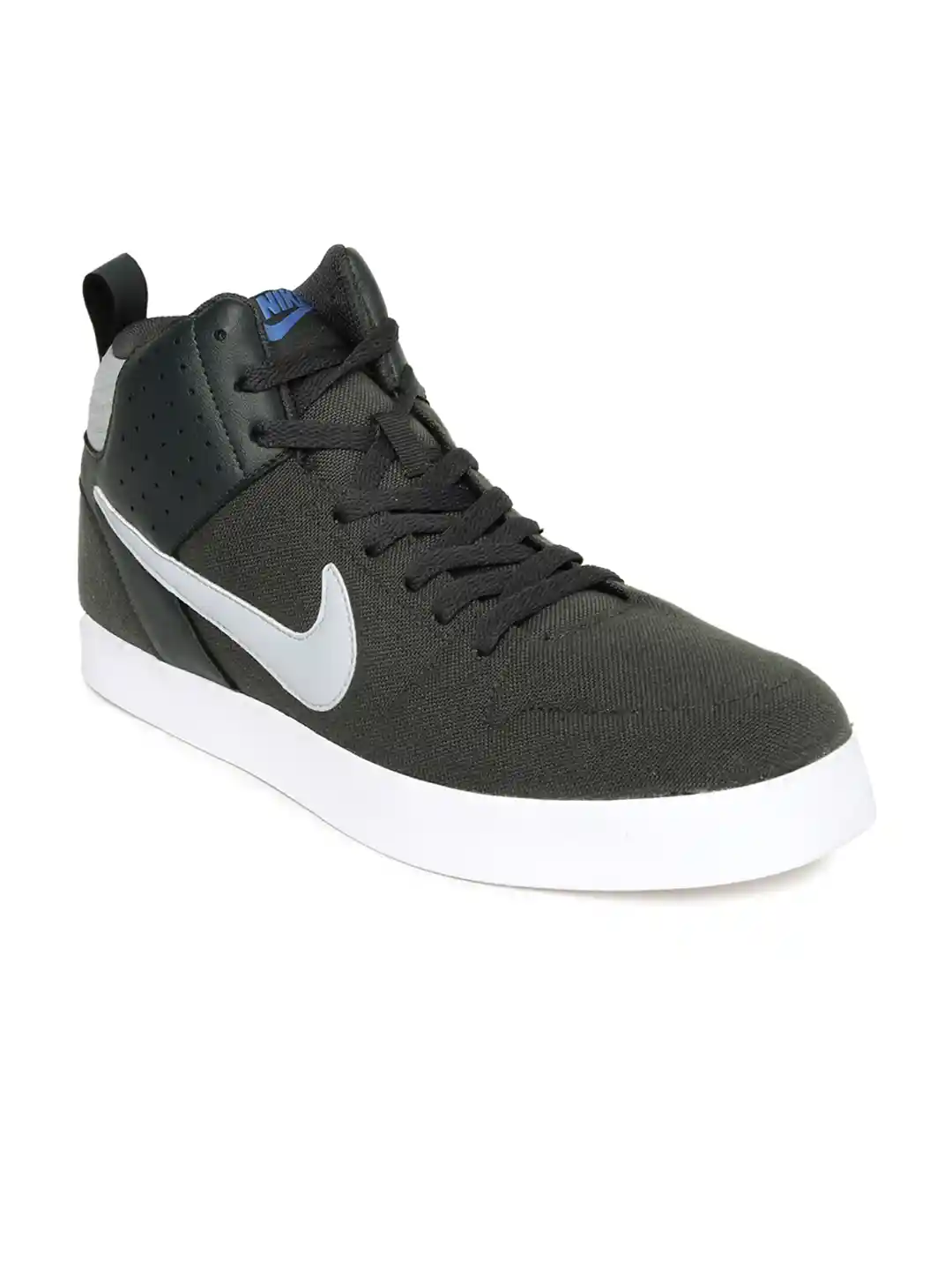 Buy Nike Men Charcoal Grey Liteforce III Mid-Top Sneakers Casual