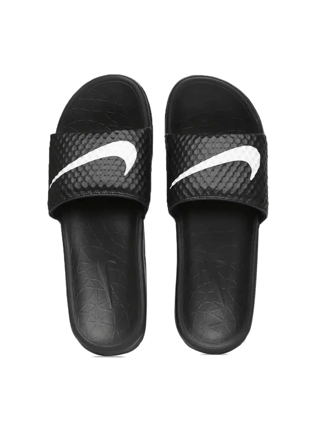 Buy Nike Men Black Benassi SolarSoft Flip-Flops Flip Flops for