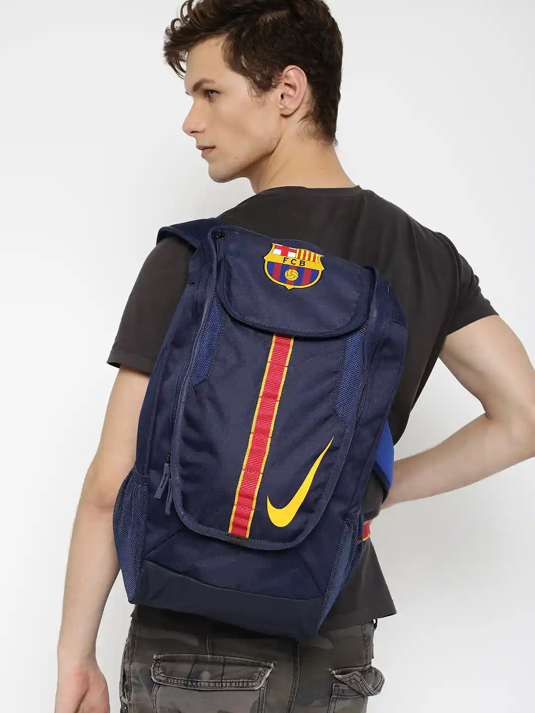Buy Nike Men Navy Allegiance Barcelona Shield Backpack Backpacks