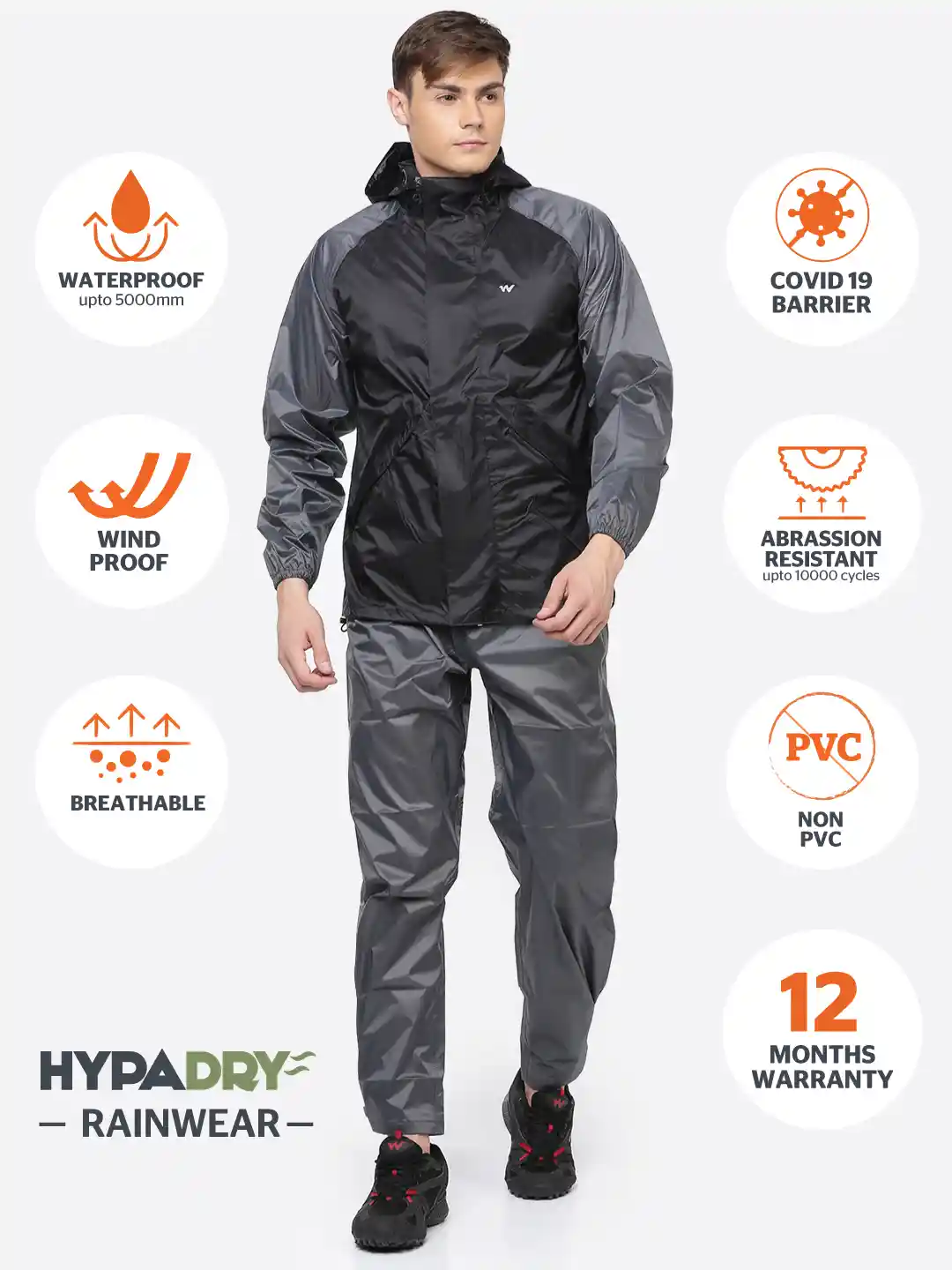 Kalinga Ashok Wildcraft Raincoat With Pant WILDCRAFT Blue Unisex - Main Image