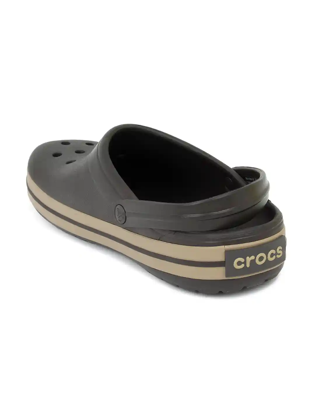 Buy Crocs Unisex Grey Brown Solid Crocband Clogs Flip Flops