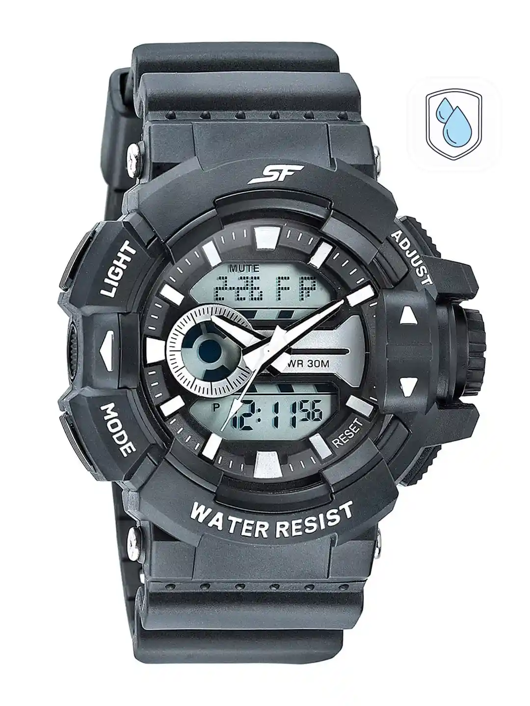 Buy Sonata Men Grey Analogue and Digital Watch 77118PP01W