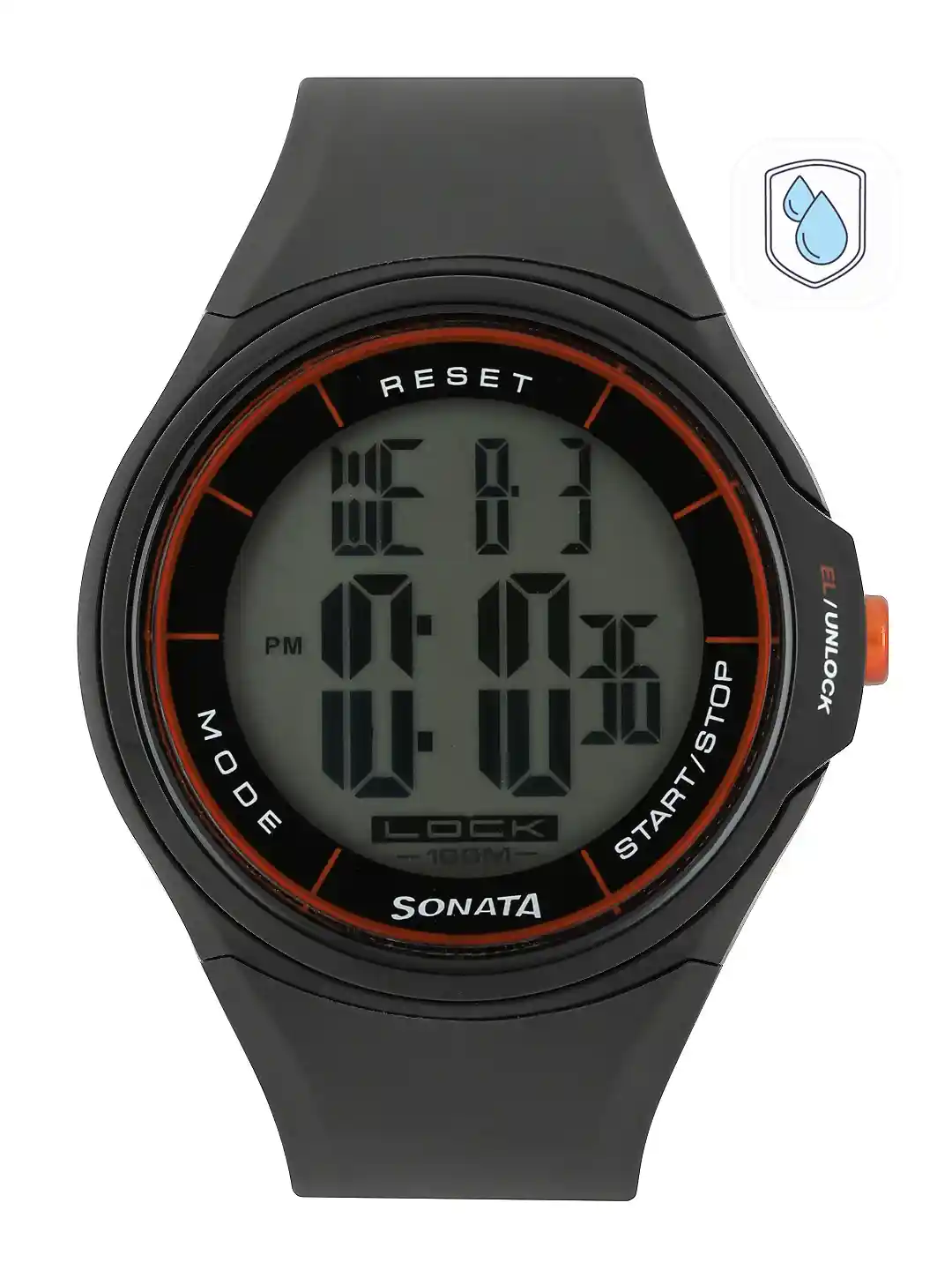 Buy Sonata Men Ocean Series Black Digital Watch NE7992PP01J