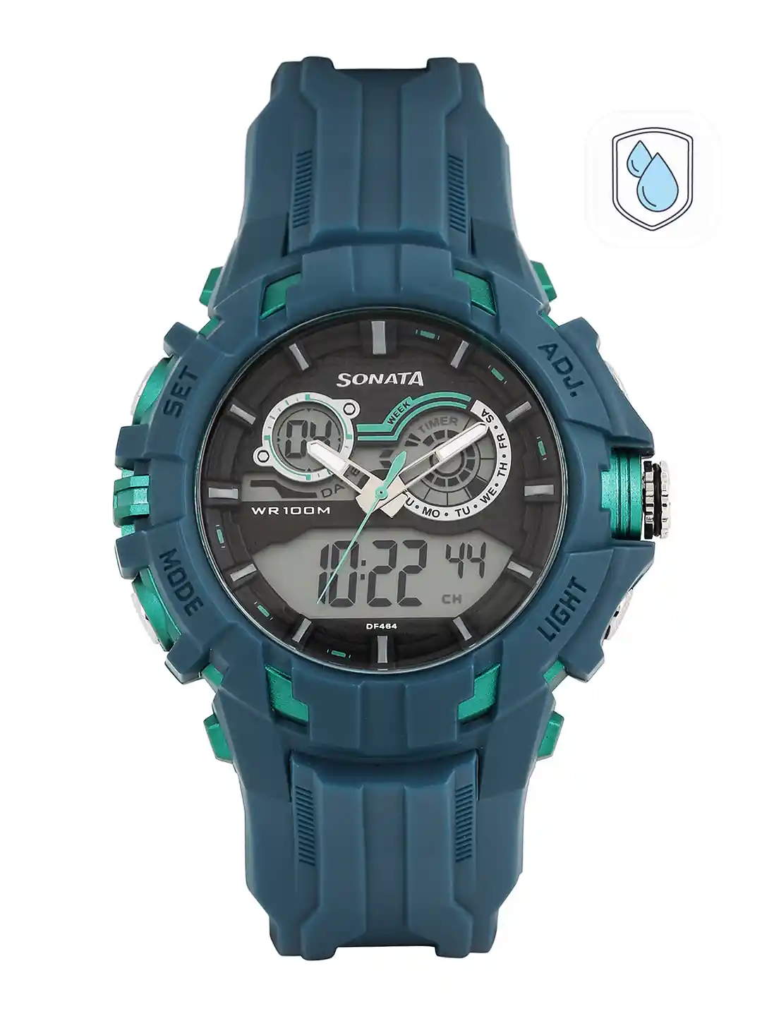 Sonata Men Grey Analogue Digital Chronograph Watch 77045PP01