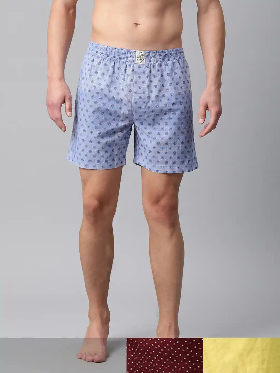 Buy abof Men Pack Of Pure Cotton Loose Fit Boxers