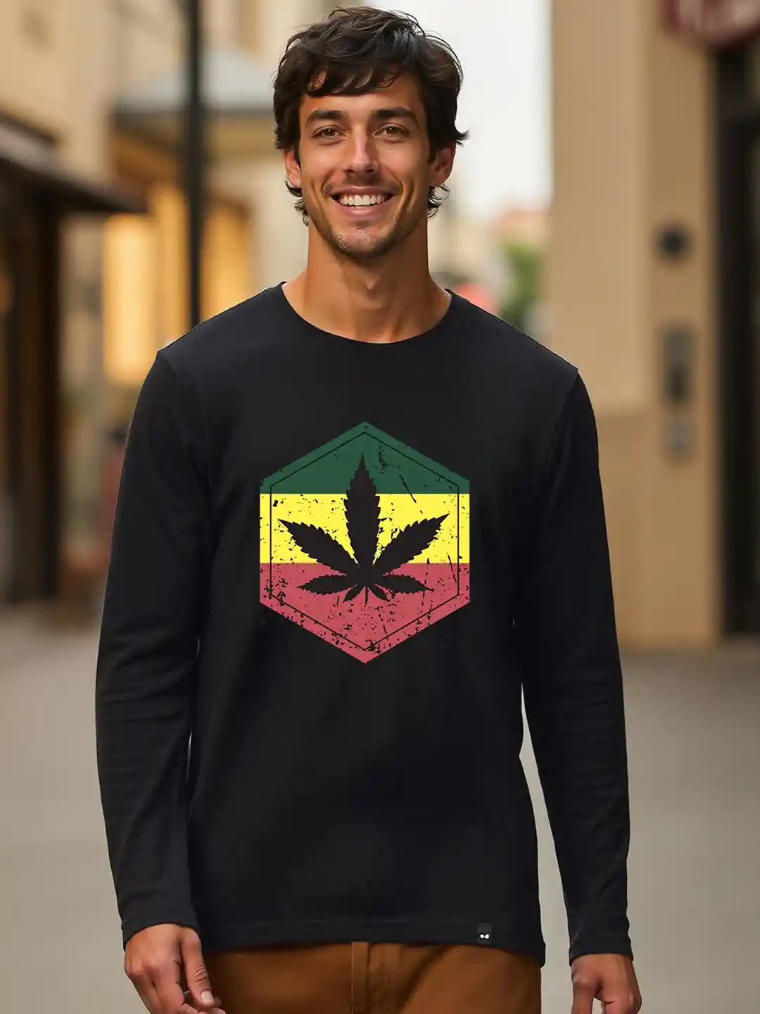 Buy Bewakoof Men Black Printed T-shirt Tshirts for Men 14519764 - Main Image