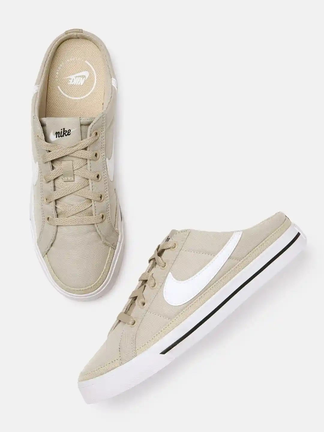 Buy Nike Women Cream-Coloured COURT LEGACY MULE Sneakers Casual