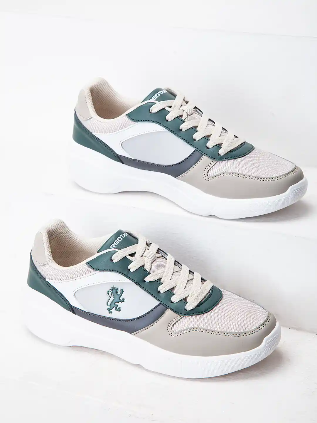 Buy Red Tape Men Beige Colourblocked Sneakers Casual Shoes for