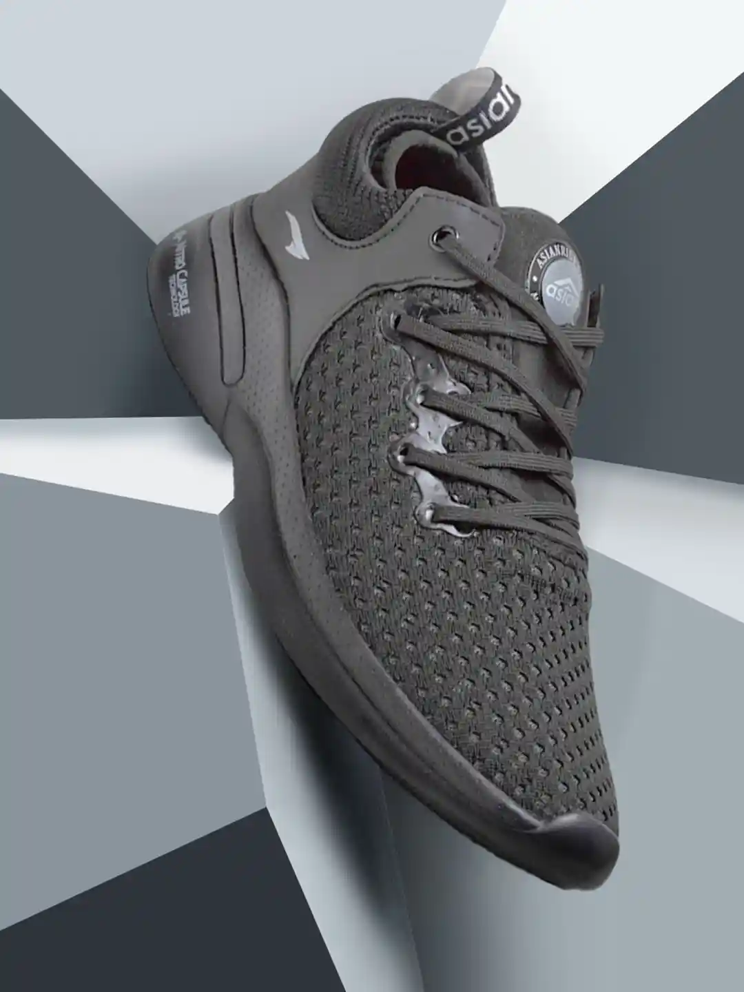 Buy ASIAN Men Black Mesh Running Shoes Sports Shoes for Men