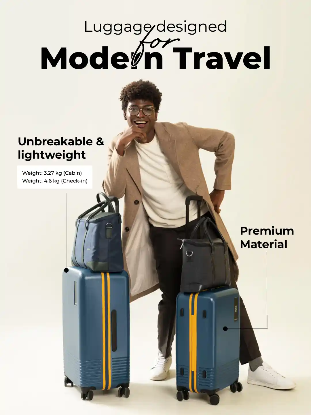 Buy MOKOBARA Set Of Ocean Sunray Hard-Sided Trolley Bags - Main Image