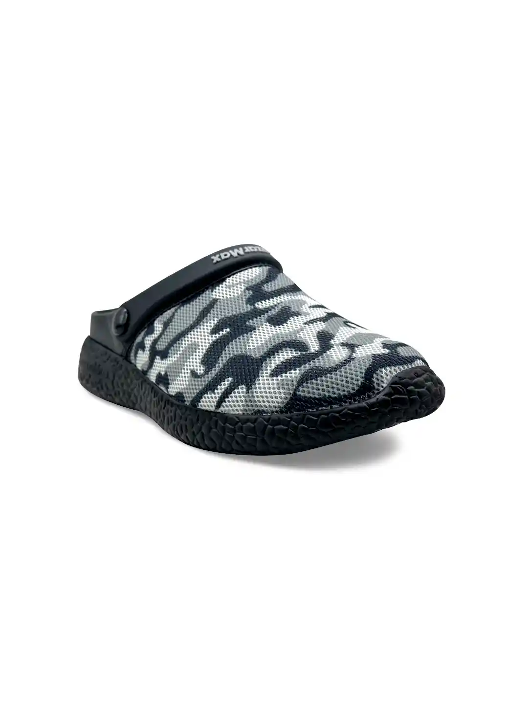 KazarMax Boys Black White Printed Clogs