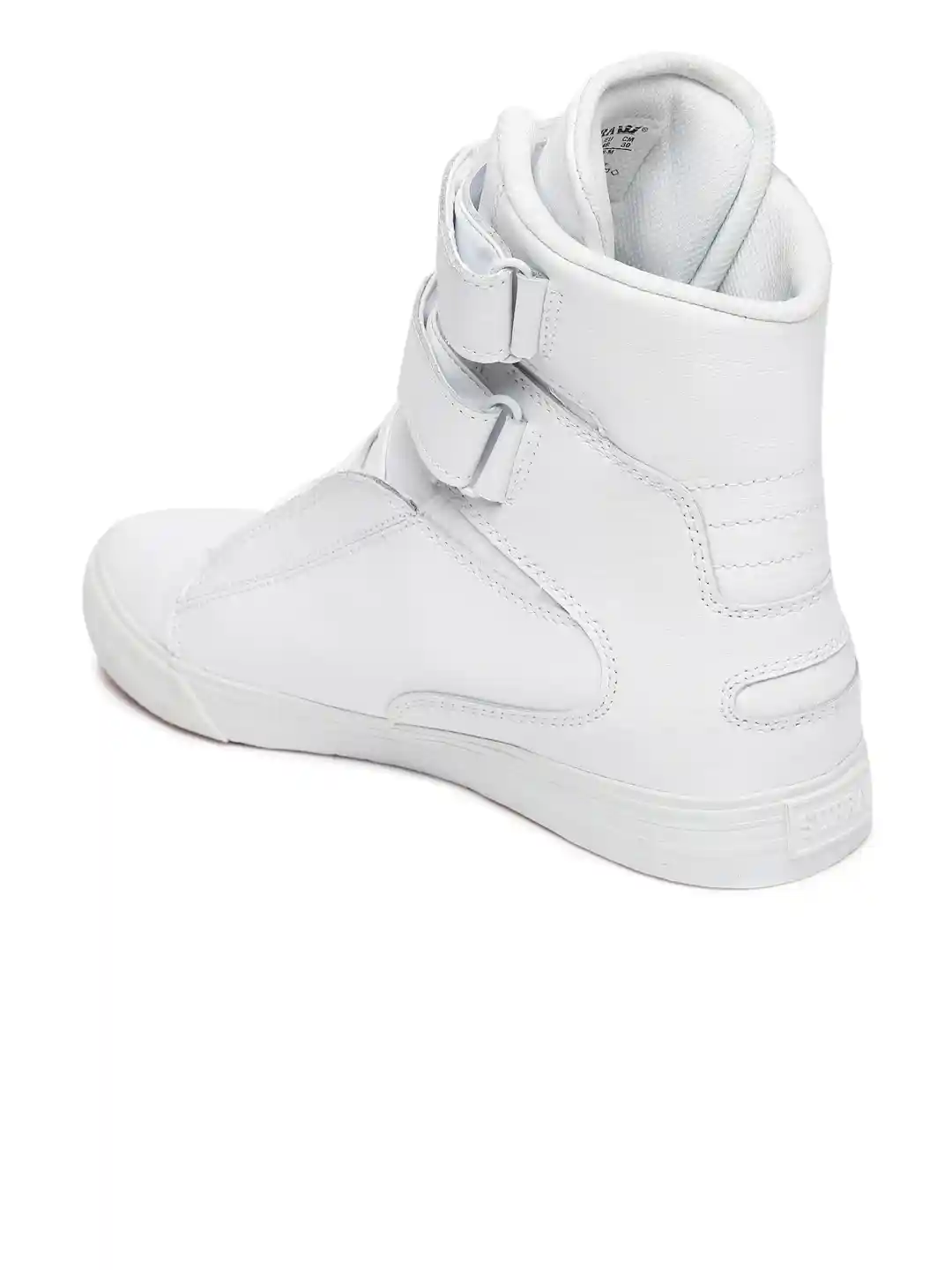 Buy Supra Men White Solid High-Top Sneakers Casual Shoes for Men
