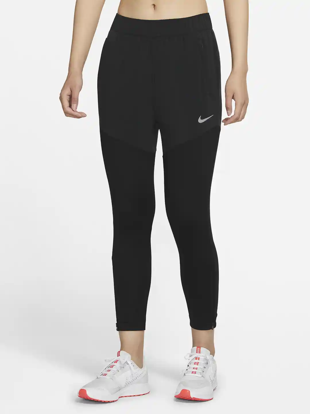 Nike Women Black Dri-FIT Essential Trackpants