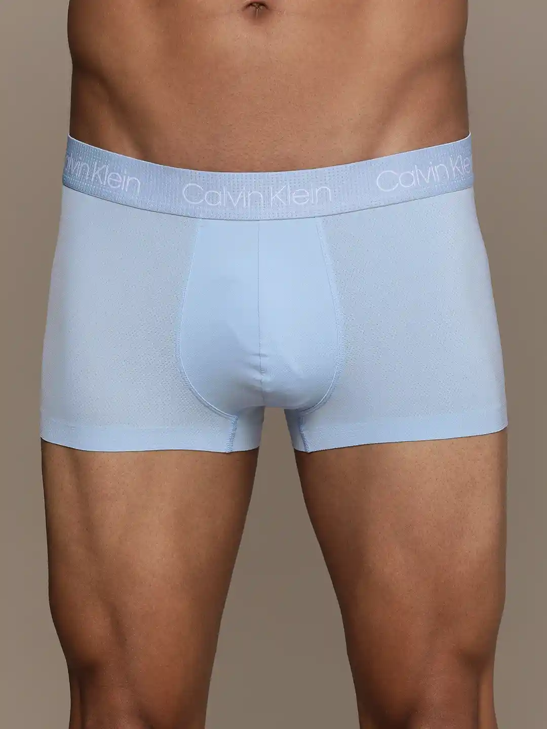 Buy Calvin Klein Underwear Men Light-Blue Solid Trunks Trunk for