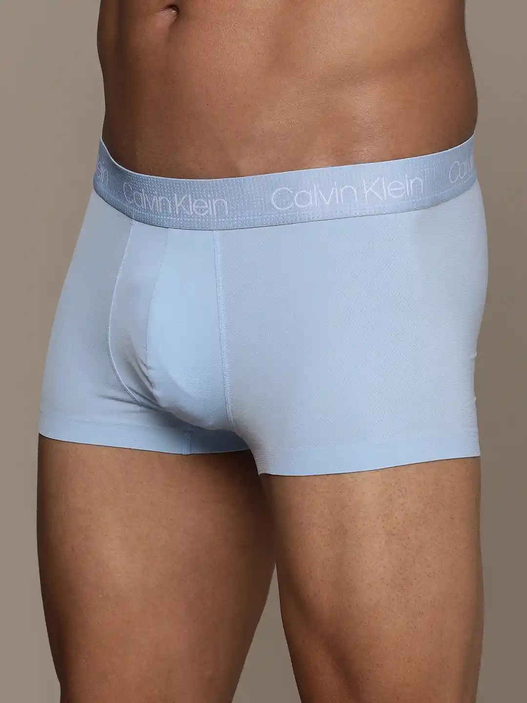 Buy Calvin Klein Underwear Men Light-Blue Solid Trunks Trunk for