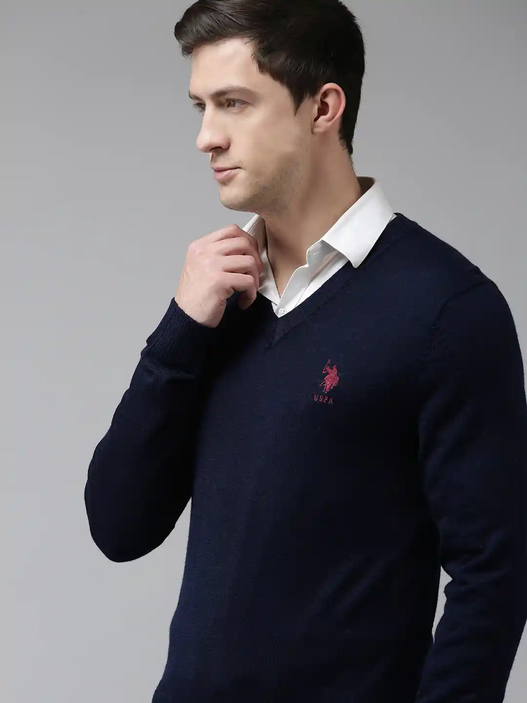 Buy U S Polo Assn Men Navy Blue Pullover Sweaters for Men