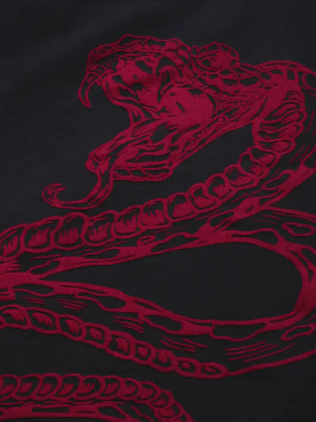 Buy VILLAIN Men Black Printed Hooded Sweatshirt Sweatshirts for