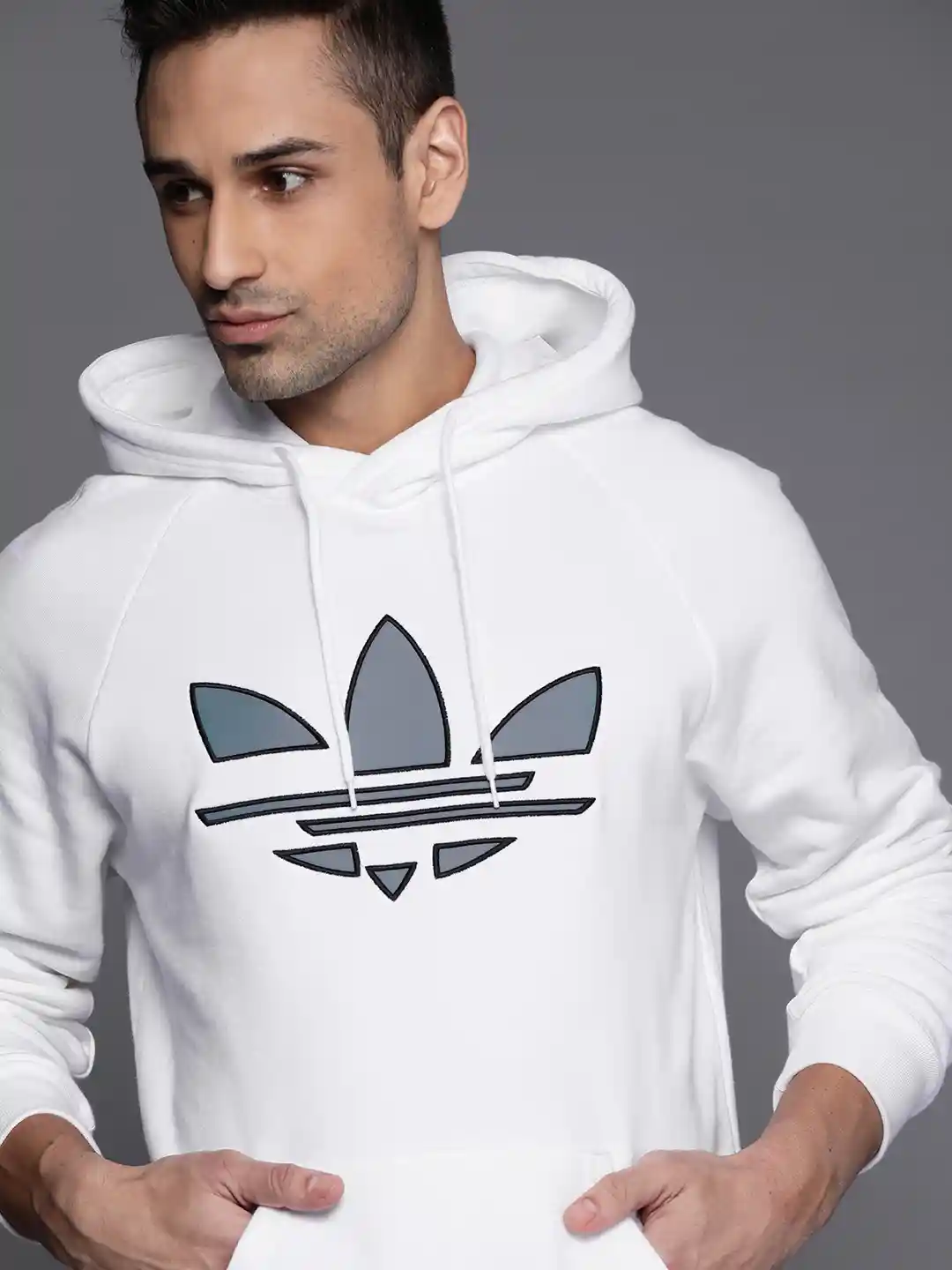 Buy ADIDAS Originals Men White Grey Adicolor Shattered Trefoil