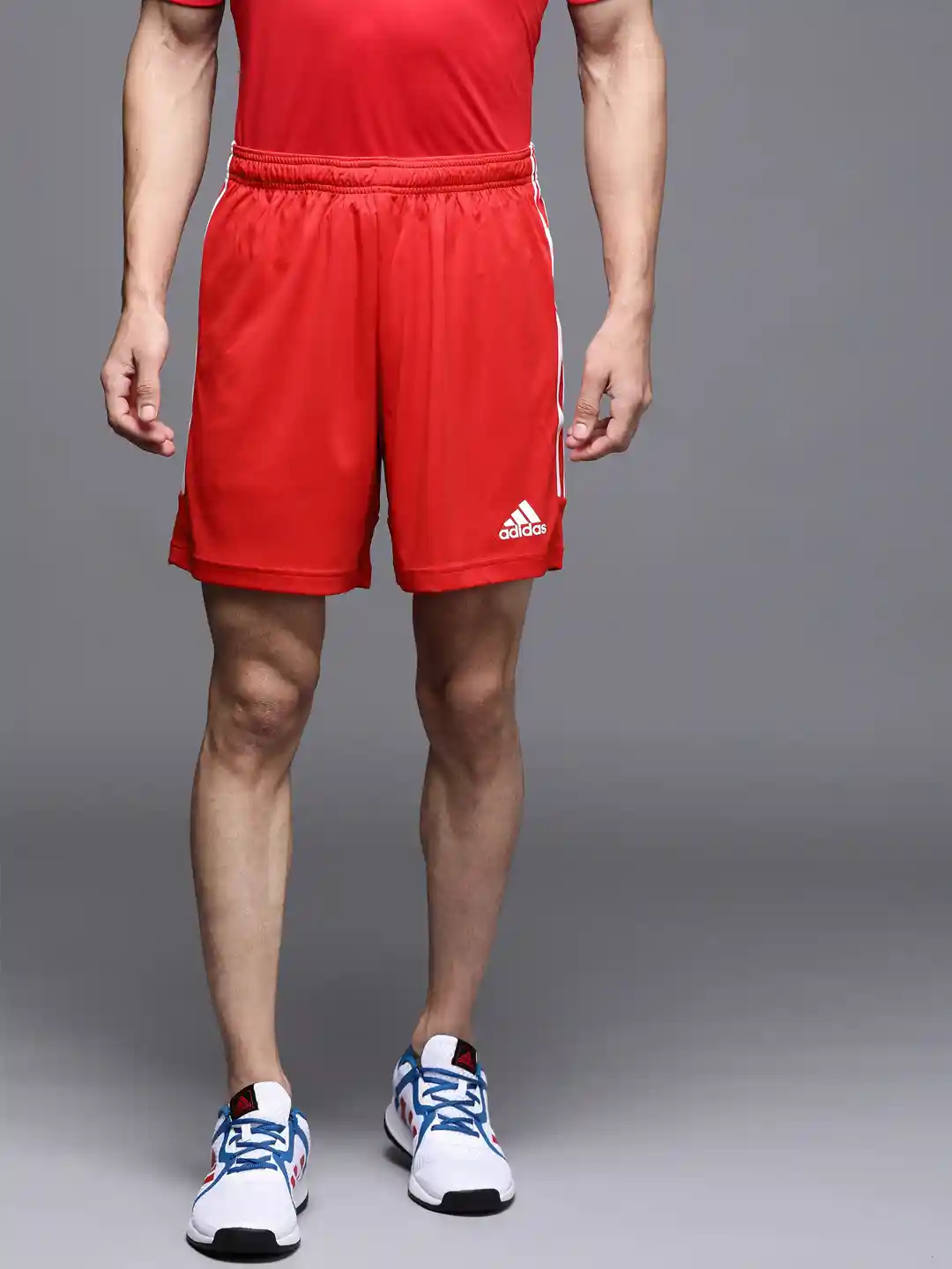 Buy ADIDAS Men Red Solid Sports Sustainable Shorts Shorts for