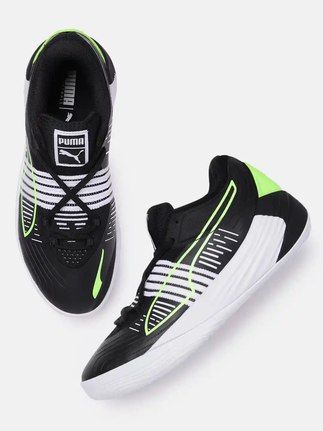 Buy PUMA Hoops Unisex Black Fusion Nitro Basketball Shoes Sports