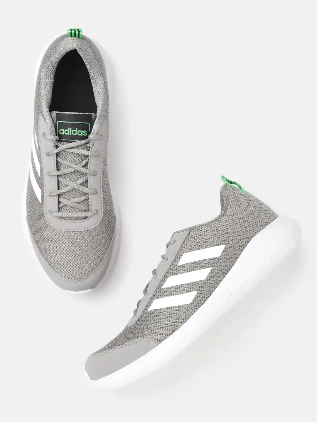 Buy ADIDAS Men Grey Classic Woven Design Running Shoes Sports