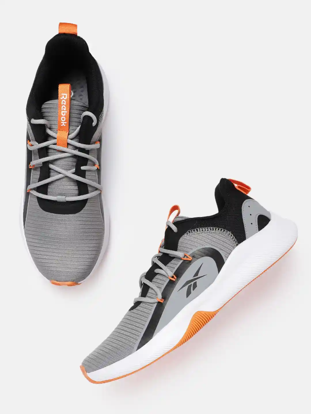 Buy Reebok Men Grey Black Woven Design Comfort Infused Shoes