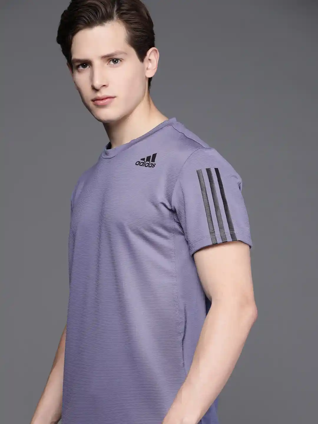 Buy ADIDAS Men Purple Brand Logo Detail Primeblue Aeroready - Main Image
