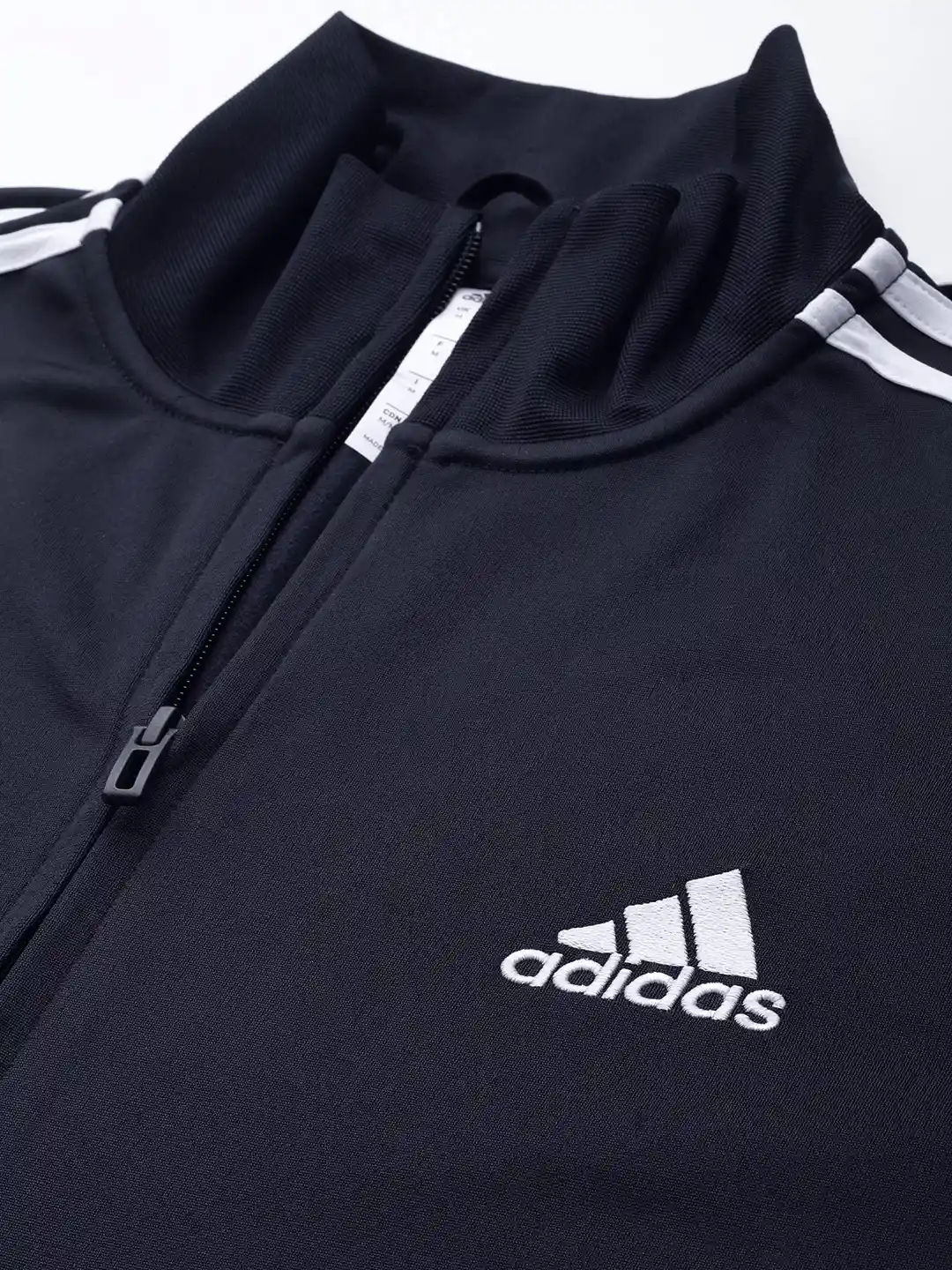 Buy ADIDAS Men Navy Blue Solid 3-Stripes Woven Tracksuit