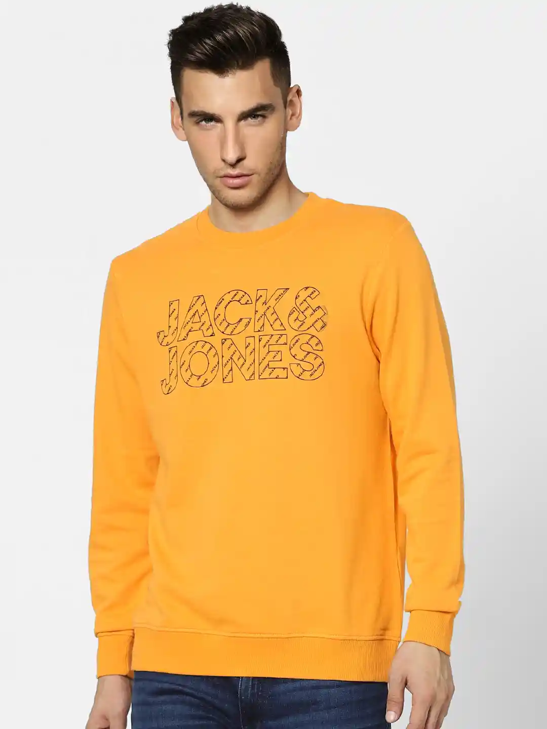 Felpa Con Cappuccio Jack & Jones Uomo - Maniche Lunghe, Girocollo, 50% Cotone 50% Poliestere