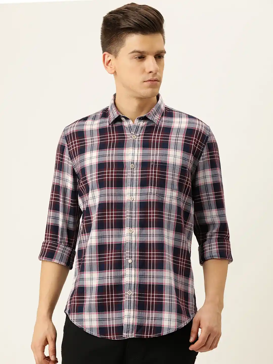 Myntra Peter England Casual Check Shirts Peter England Casuals