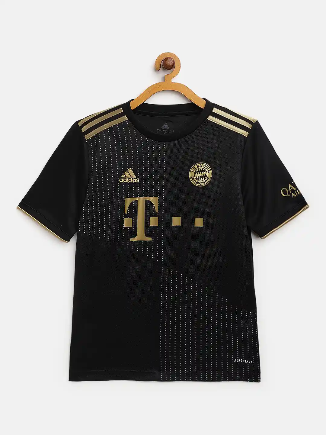 Buy ADIDAS Boys Black Golden FC Bayern Munchen A Striped
